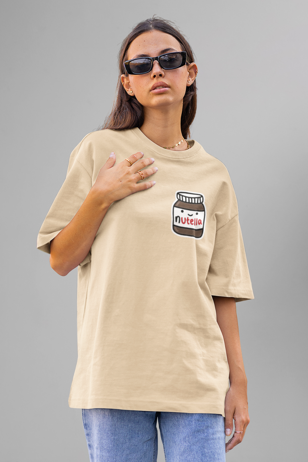 OVERSIZED T-SHIRT BEIGE(015)
