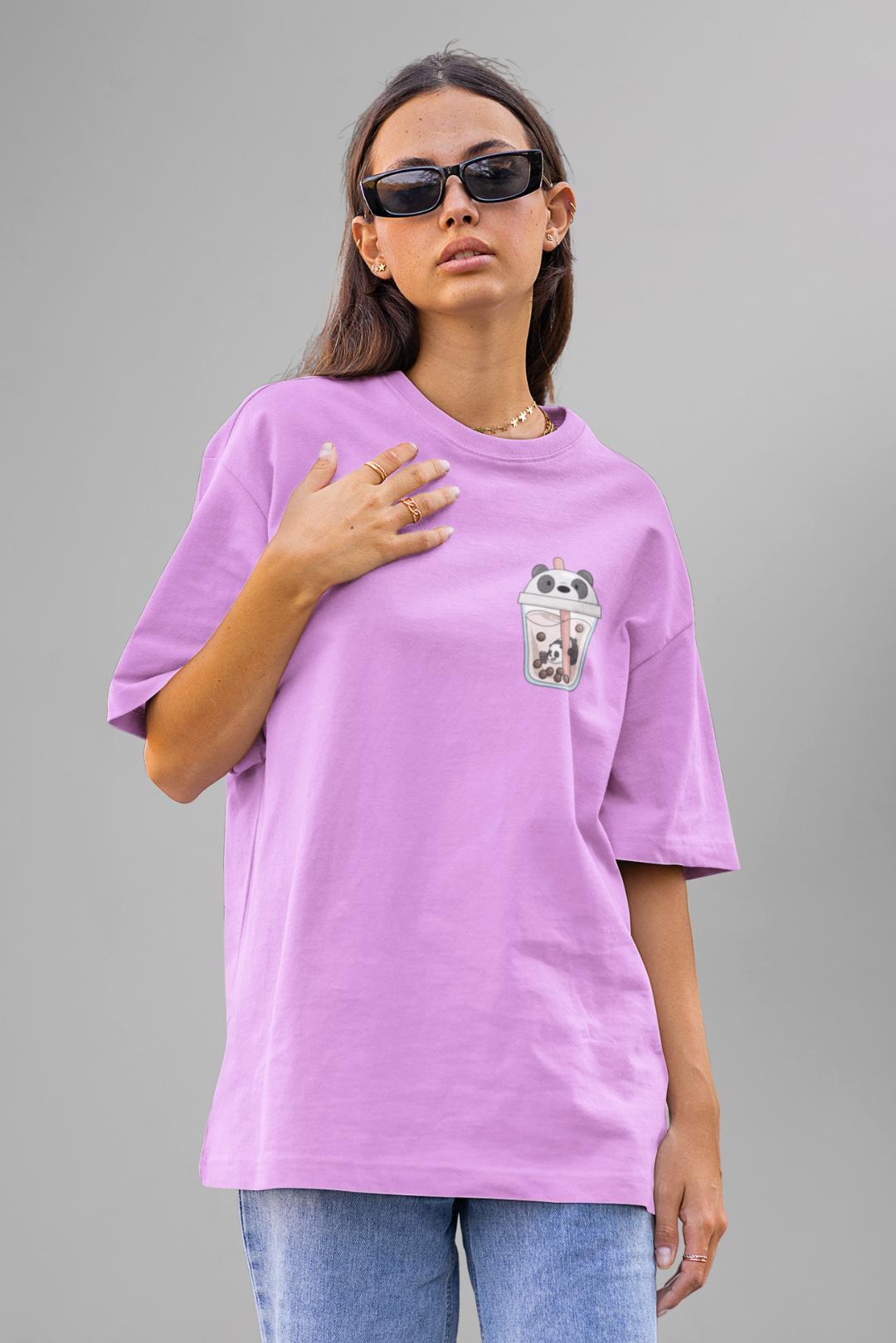OVERSIZED T-SHIRT LILAC(019)