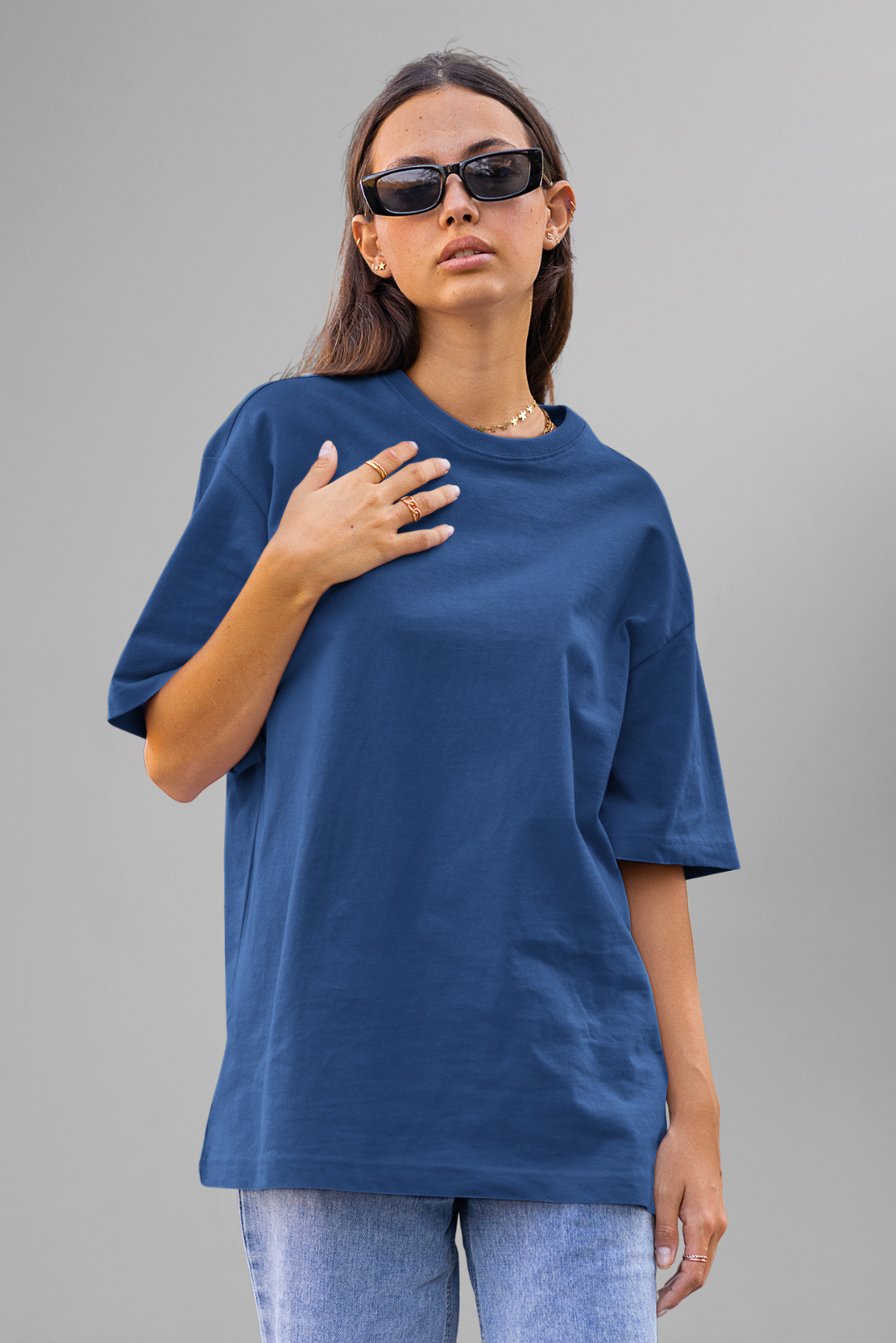 OVERSIZED T-SHIRT NAVYBLUE(05)
