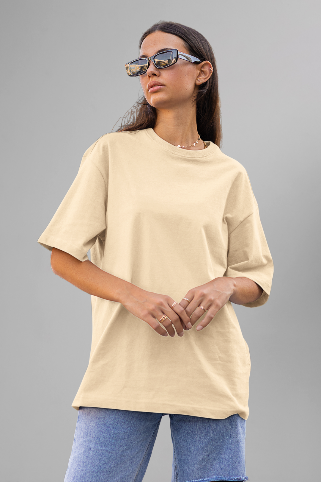 OVERSIZED T-SHIRT BEIGE(07)