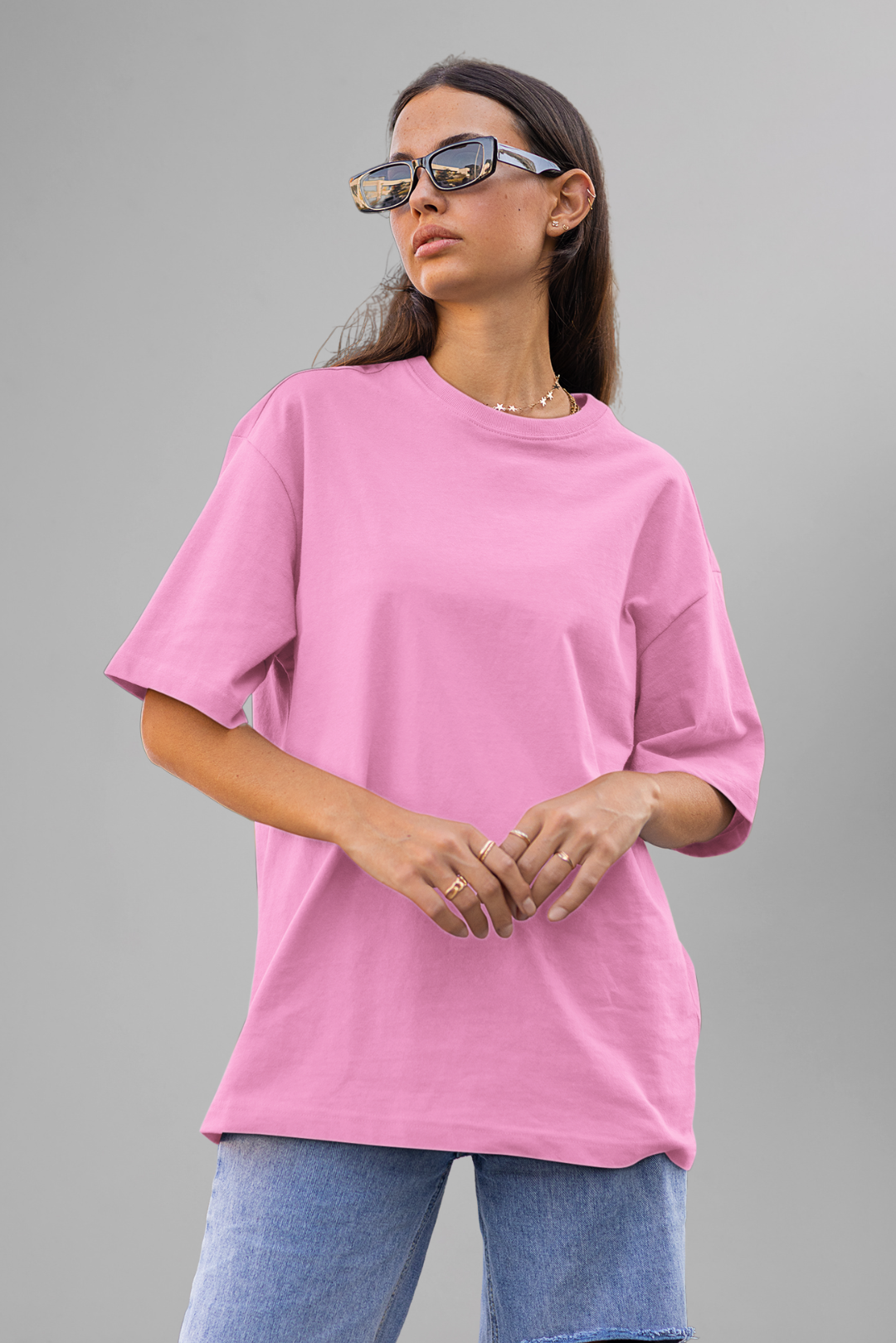 OVERSIZED T-SHIRT PINK(08)