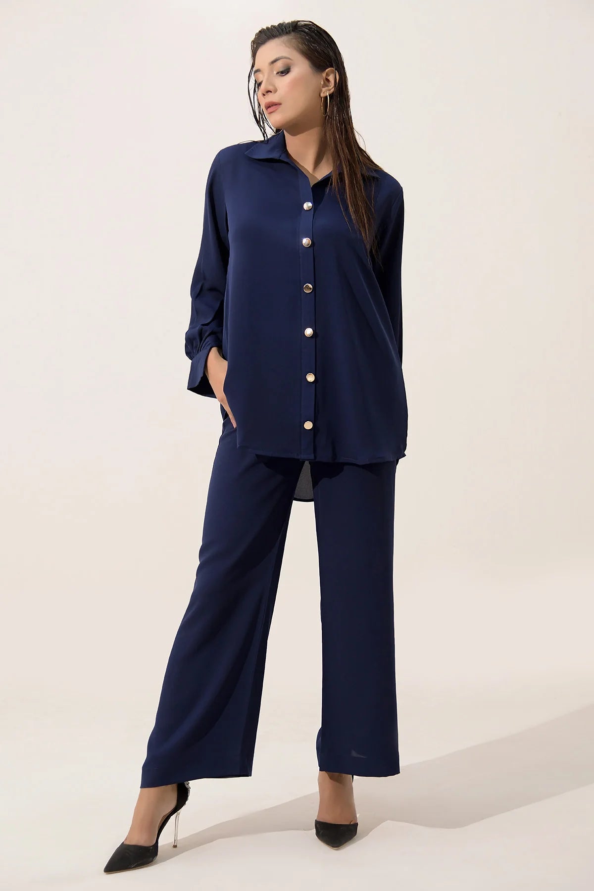 NAVY BLUE CO-ORD SET(01)