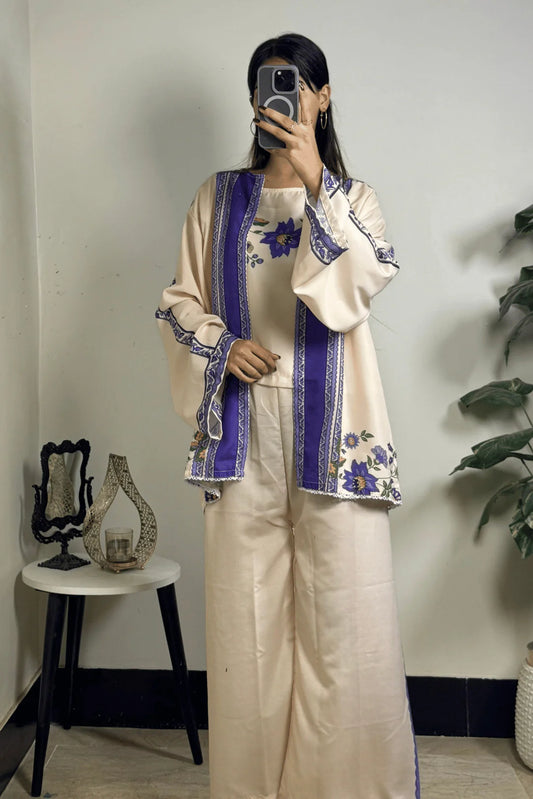 Blossom 3 Piece Printed Suit