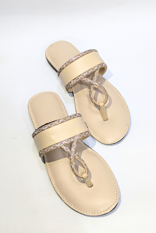 Beige Tia Chappal 0010