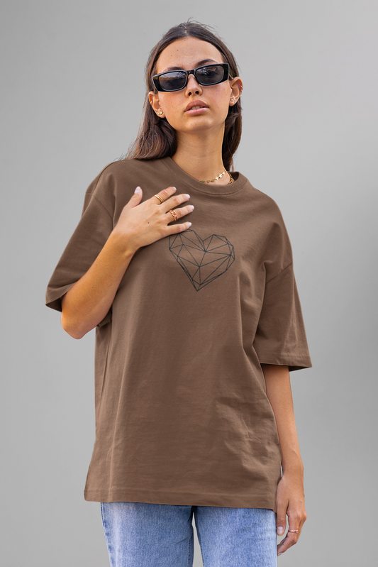 OVERSIZED T-SHIRT BROWN(010)