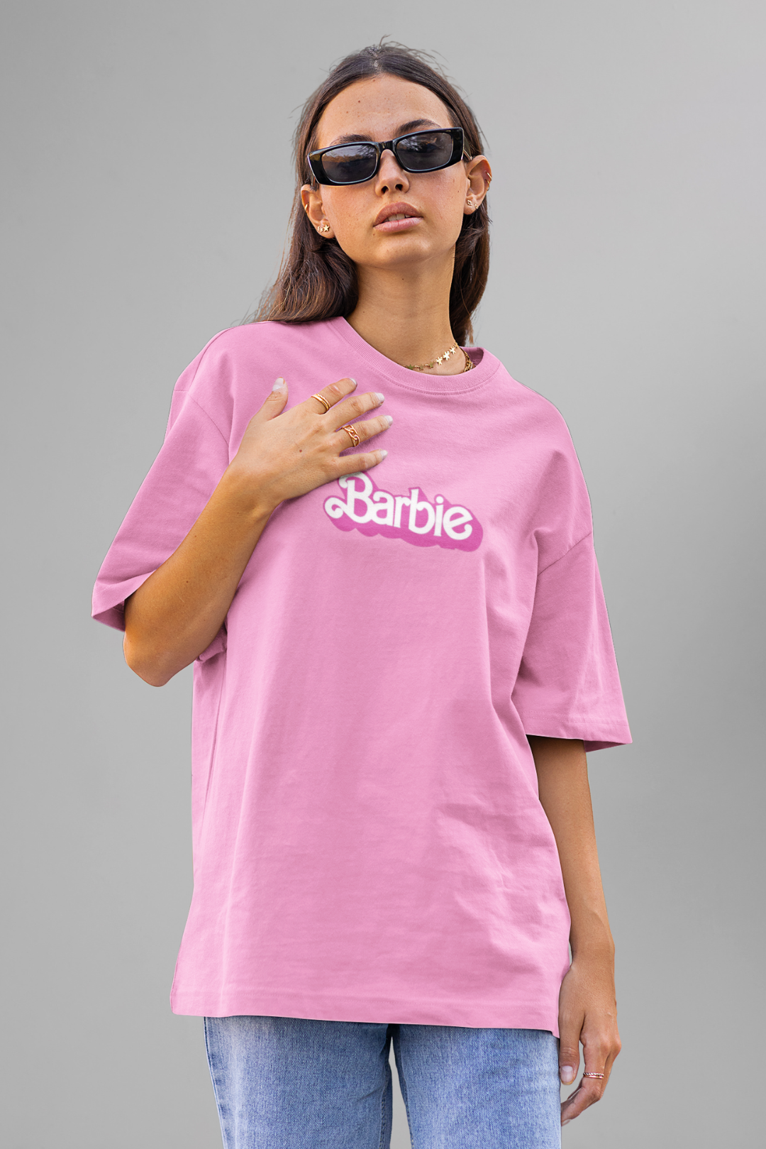 OVERSIZED T-SHIRT PINK(018)