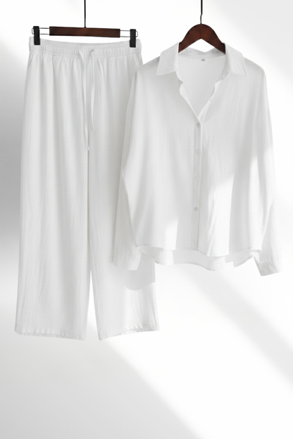 WHITE ESSENTIAL CO-ORD SET