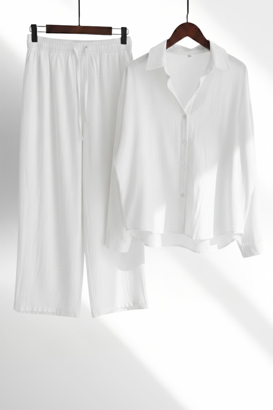 WHITE ESSENTIAL CO-ORD SET