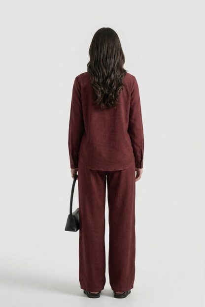 MAROON ESSENTIAL CO-ORD SET