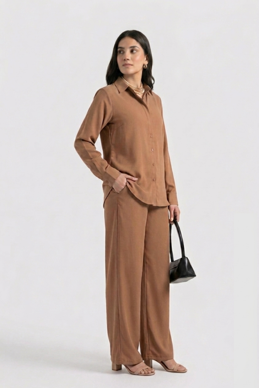 BEIGE ESSENTIAL CO-ORD SET