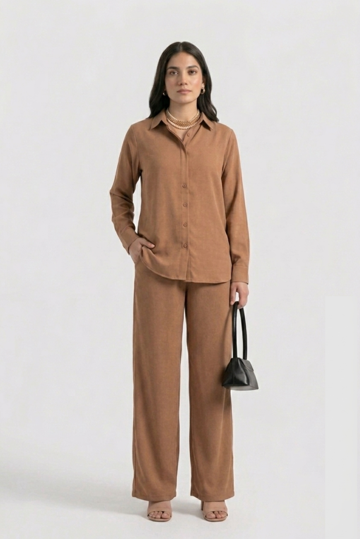 BEIGE ESSENTIAL CO-ORD SET
