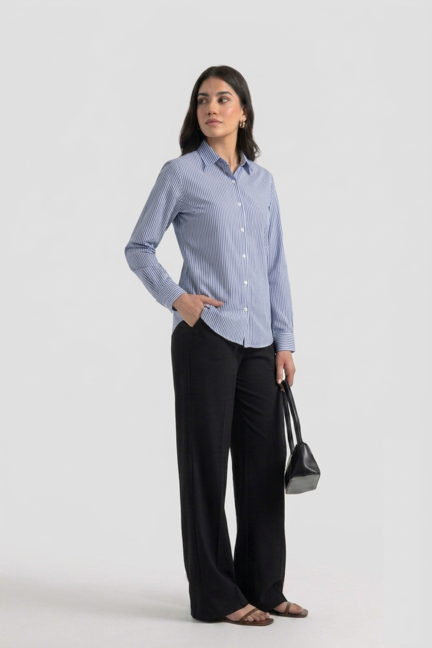 Blue Stripes Button-Down Shirt