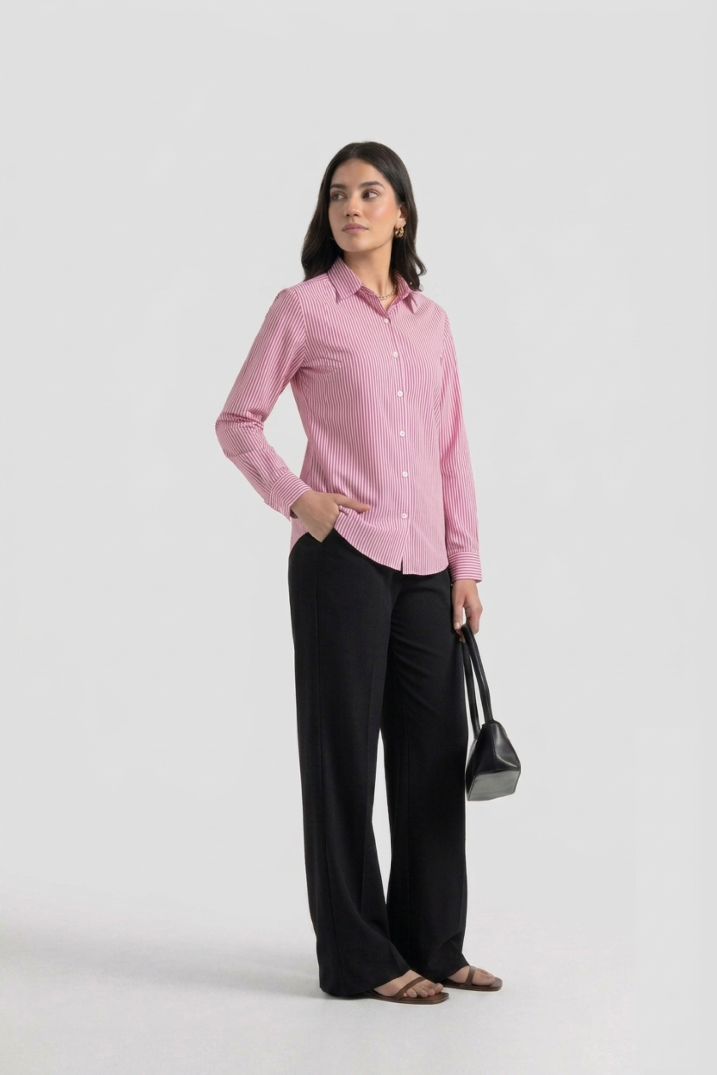 Pink Stripes Button-Down Shirt