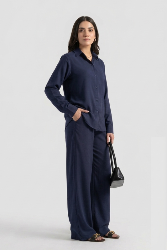 NAVY BLUE ESSENTIAL CO-ORD SET