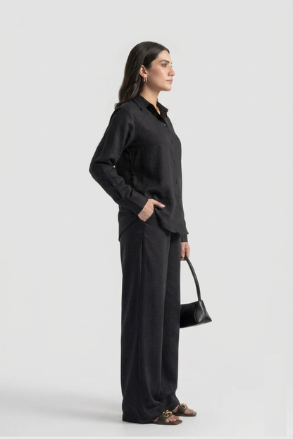 BLACK ESSENTIAL CO-ORD SET