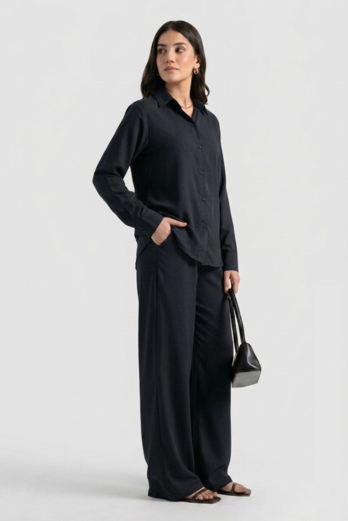 BLACK ESSENTIAL CO-ORD SET