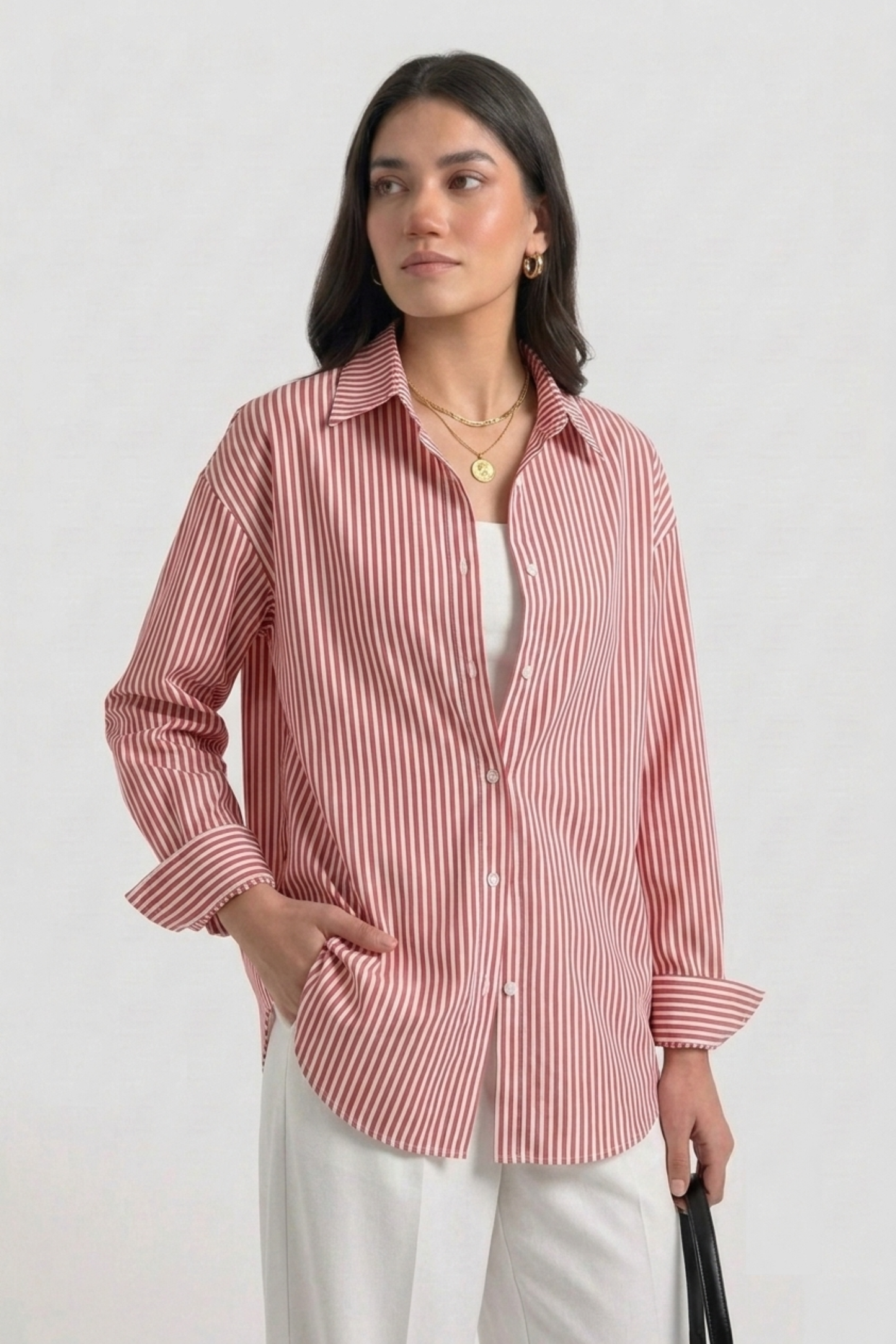 Pink Stripes Button-Down Shirt