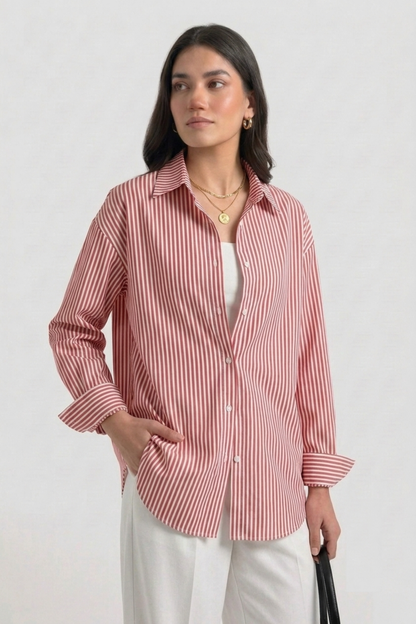 Pink Stripes Button-Down Shirt