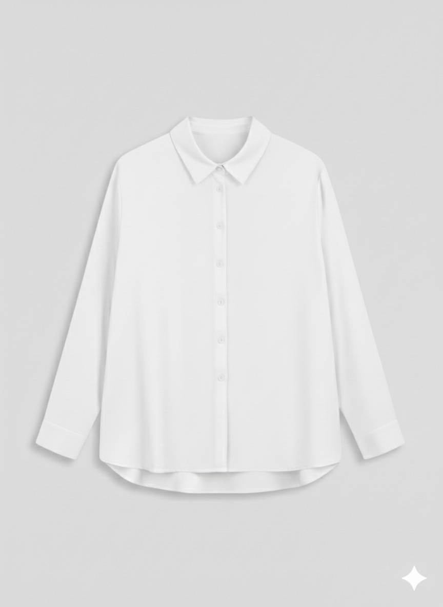 White Mist Button-Down Shirt