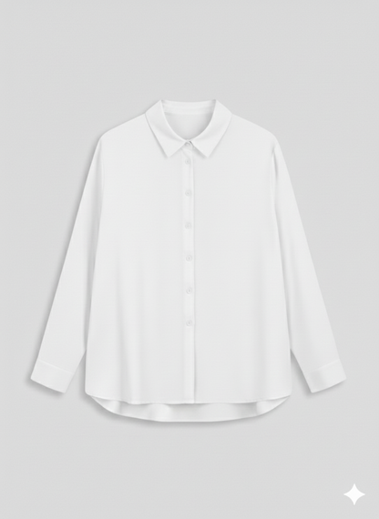 White Mist Button-Down Shirt