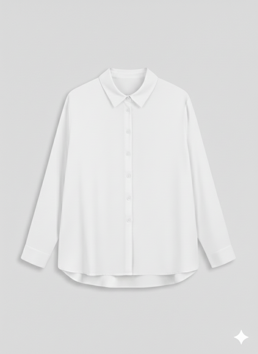 White Mist Button-Down Shirt