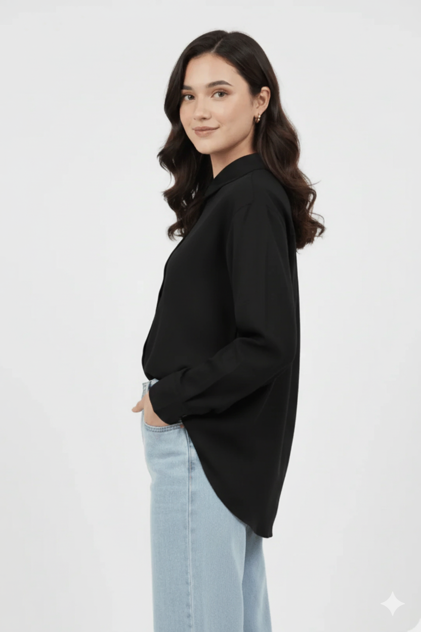 Black Envy Button-Down Shirt