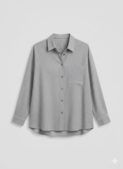 Black Stripes Button-Down Shirt