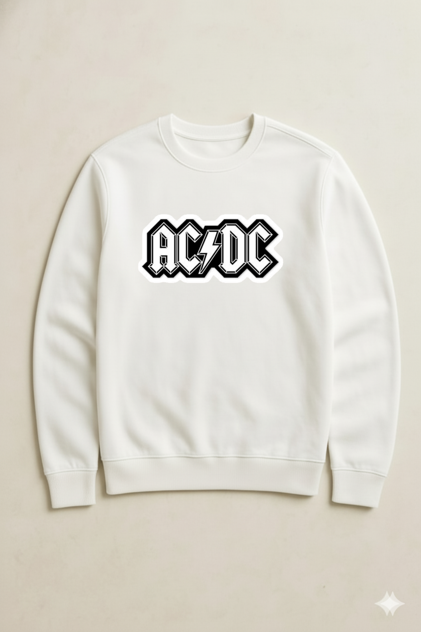 AC/DC WHITE SWEATSHIRT