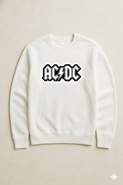 AC/DC WHITE SWEATSHIRT