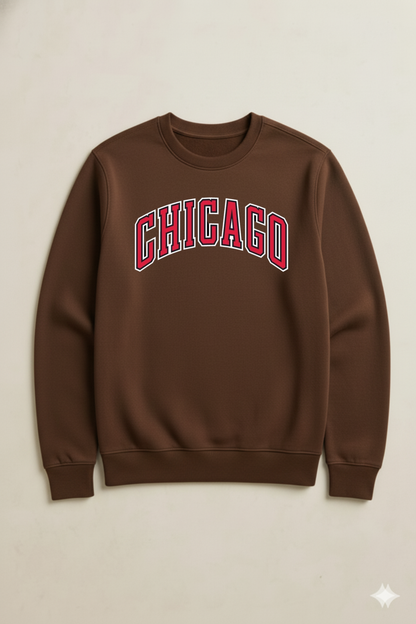 BROWN CHICAGO SWEATSHIRT