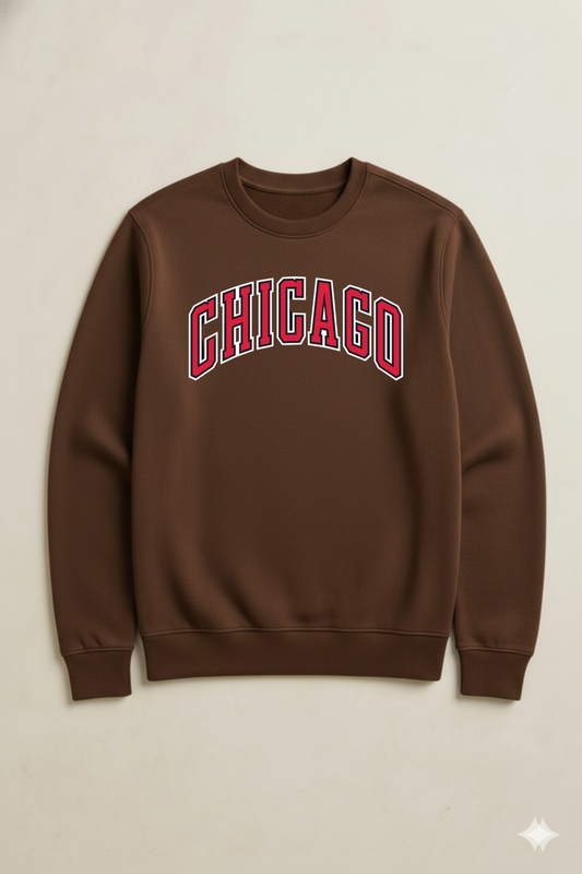 BROWN CHICAGO SWEATSHIRT